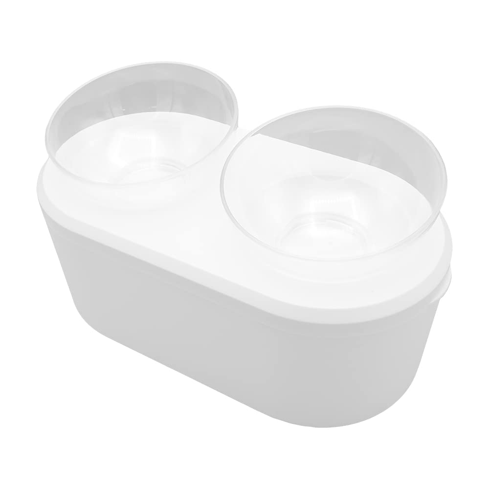 Миска для корма домашних животных IMAURE, легко отделяемая до 15 градусов, предотвращает легкое падение, падение, падение, мытье собак и кошек, (белый)