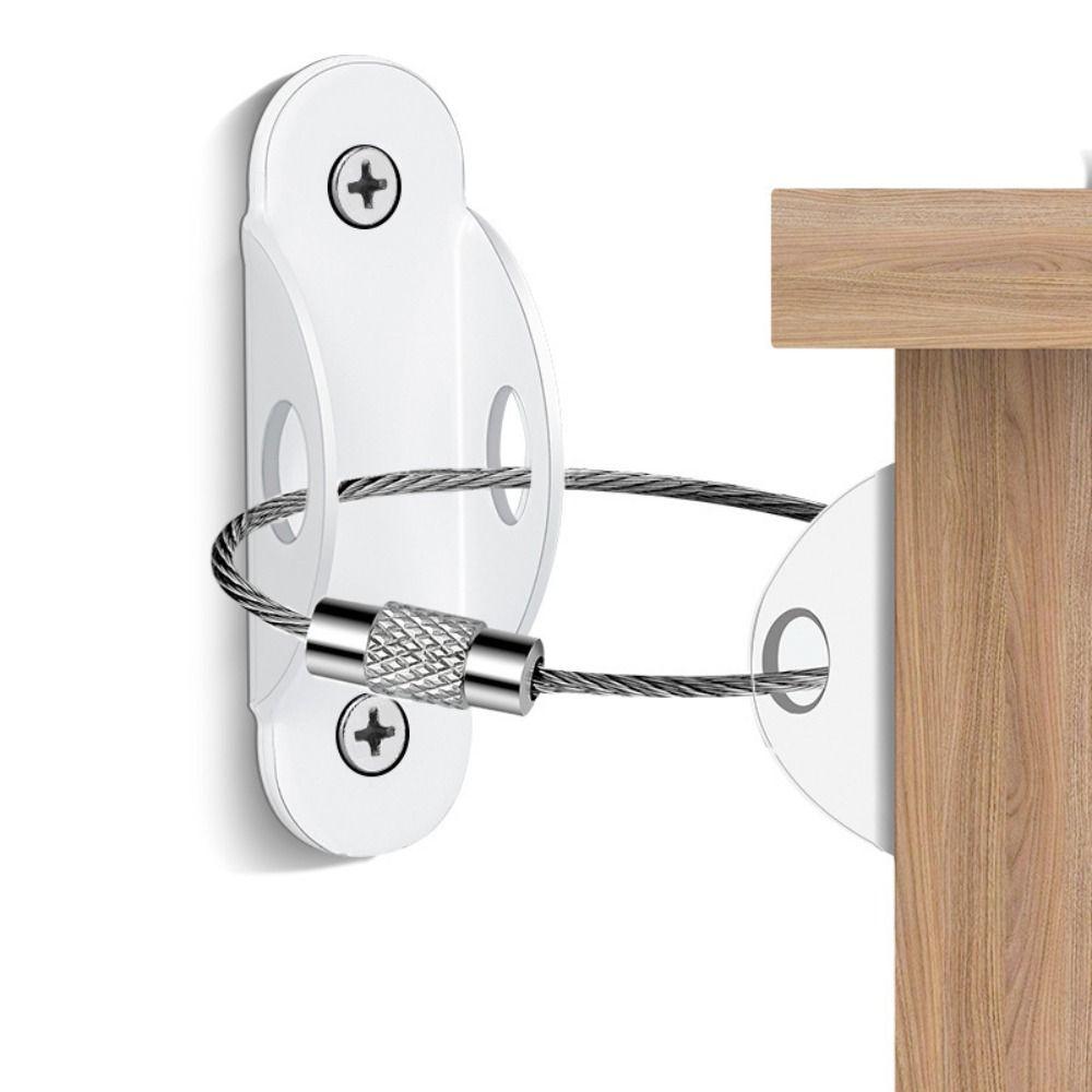 Металлическая мебель анти-падение фиксатор шкафы полки мебель анти-падение устройство ребенок белый